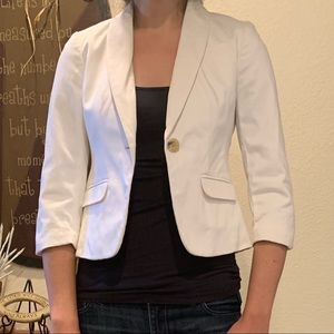 Ann Taylor white blazer